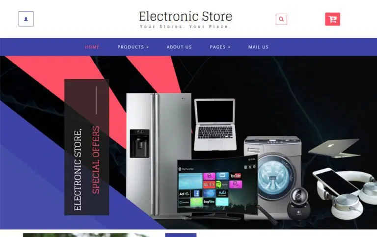 Electronic Store - قالب فروشگاه لوازم برقی
