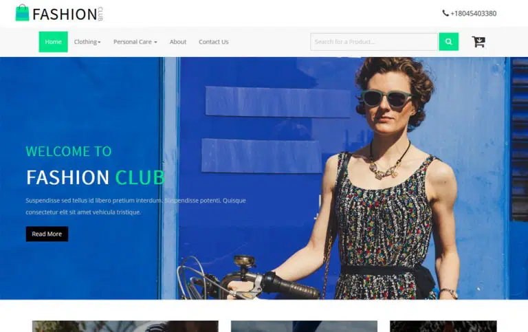 Fashion Club - قالب HTML فشن