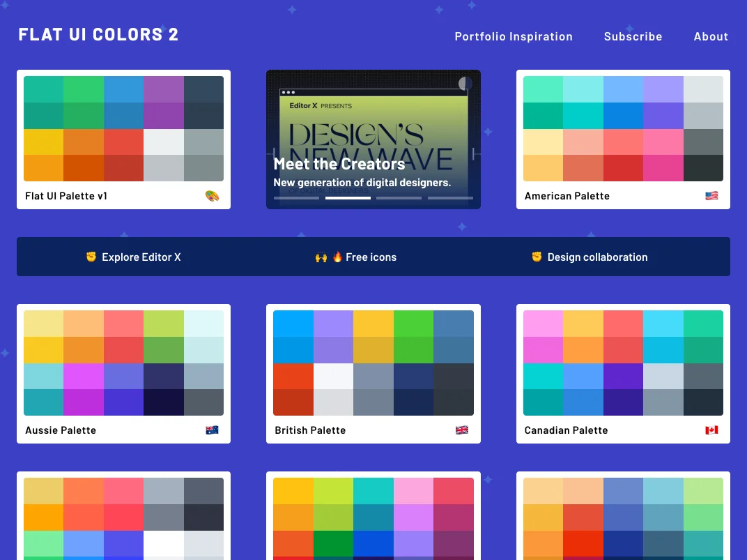 بهترین پالت رنگی جهان FLAT UI COLOR 2