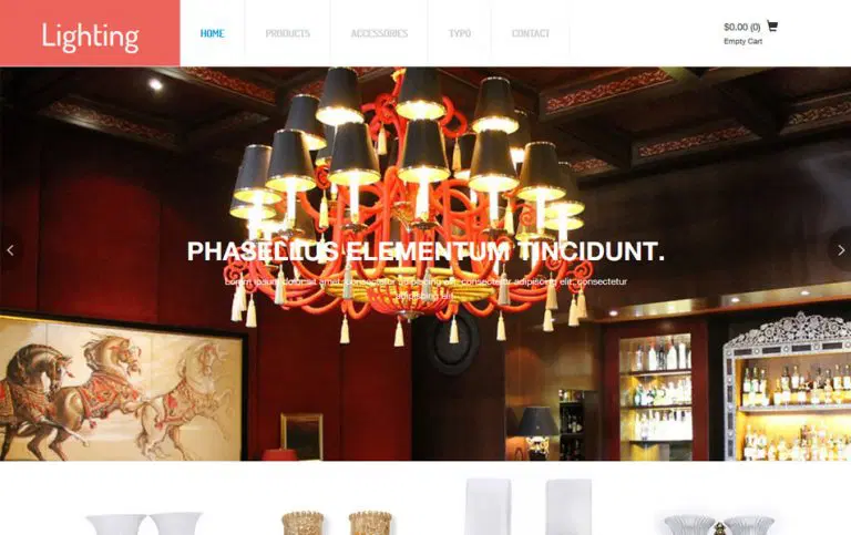 Lighting - پوسته html وسایل نور پردازی