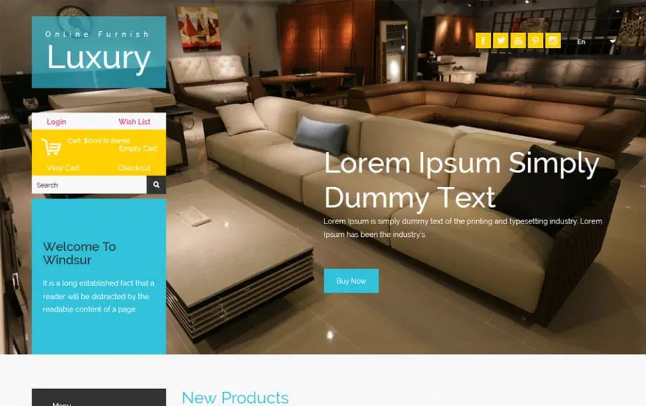 قالب html فروش مبلمان Luxury Furnish