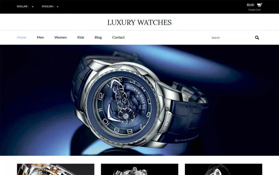 قالب html ساعت Luxury Watches