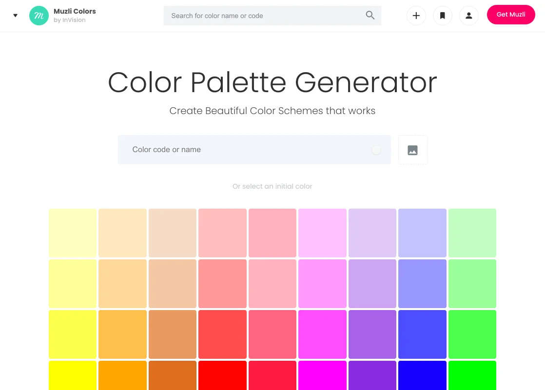 Muzli Colors ابزاری برای حرفهای ها