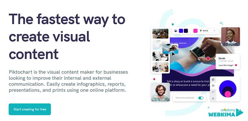 ابزار ساخت اینفوگرافیک Piktochart