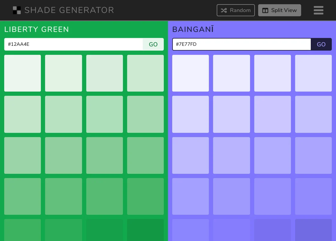 Shade Generator تولید کننده رنگ متضاد