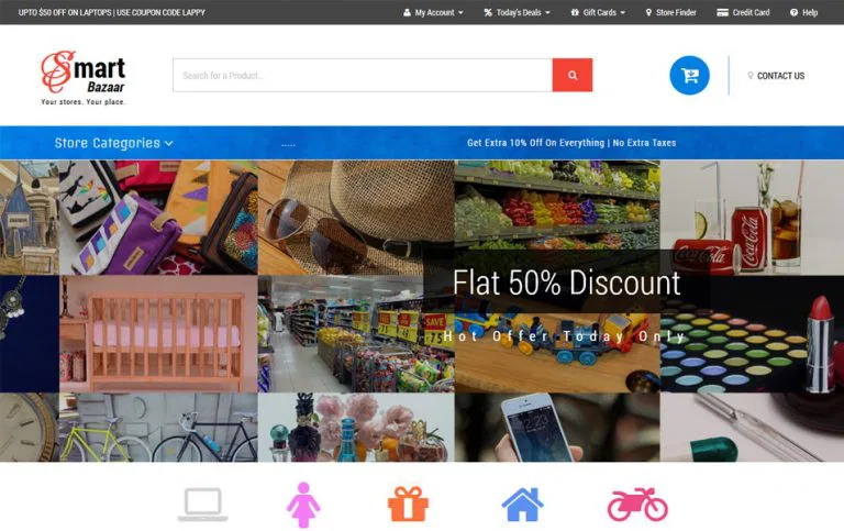 Smart Bazaar - قالب HTML بازار هوشمند