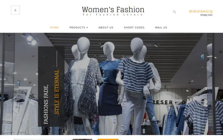 Womens Fashion - قالب استاتیک فشن