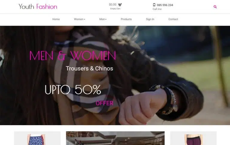 Youth Fashion - قالب HTML فشن و مد