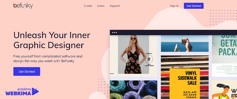 ابزار ترکیب تصاویر BeFunky Graphic Designer