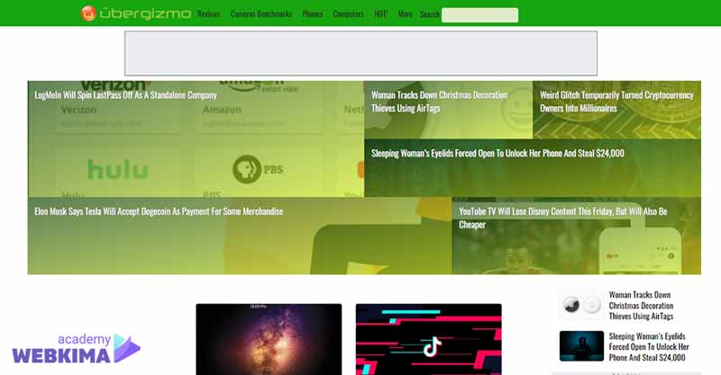 Ubergizmo.com - بهترین وب سایت های فناوری