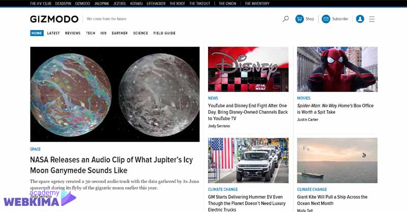 Gizmodo.com - بلاگ تکنولوژی های برتر