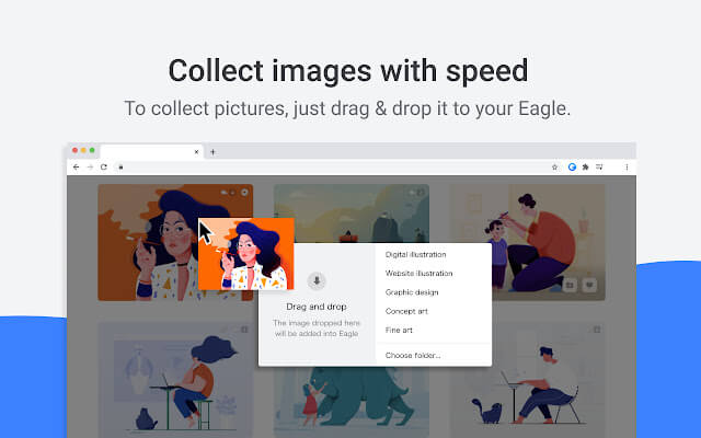 پلاگین گوگل کروم Eagle - بهترین افزونه های گوگل کروم