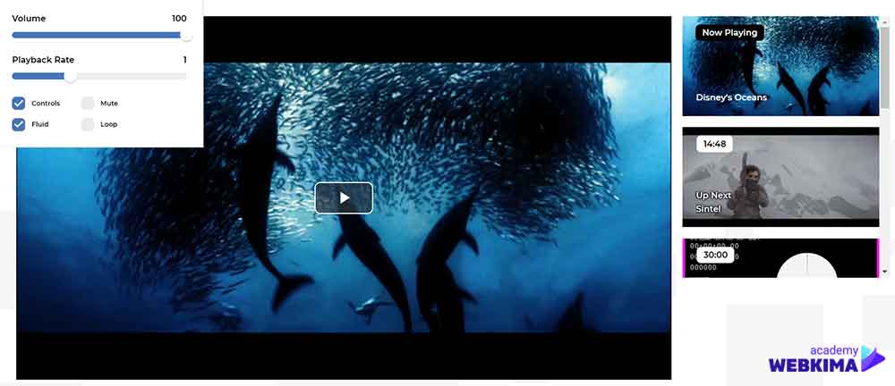 ویدیو پلیر VideoJS HTML5