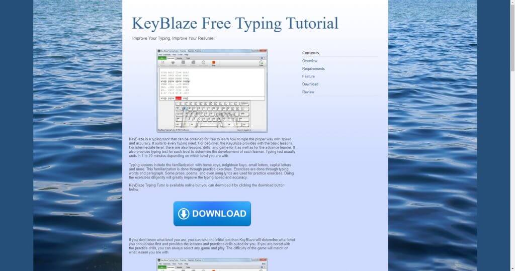 ابزار افزایش سرعت تایپ KeyBlaze
