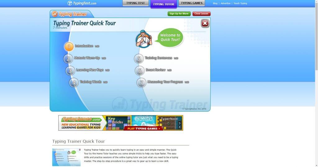 افزایش سرعت تایپ Typing Trainer
