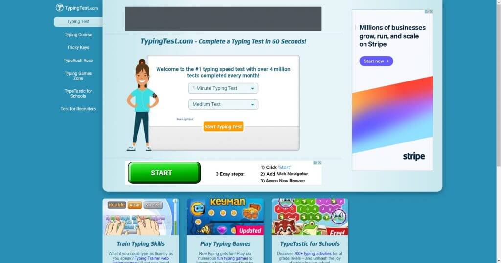 سایت TypingTest.com