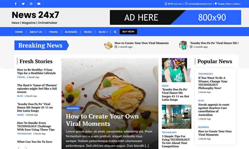 News 24×7 – تم وردپرس خبری پاسخگو رایگان