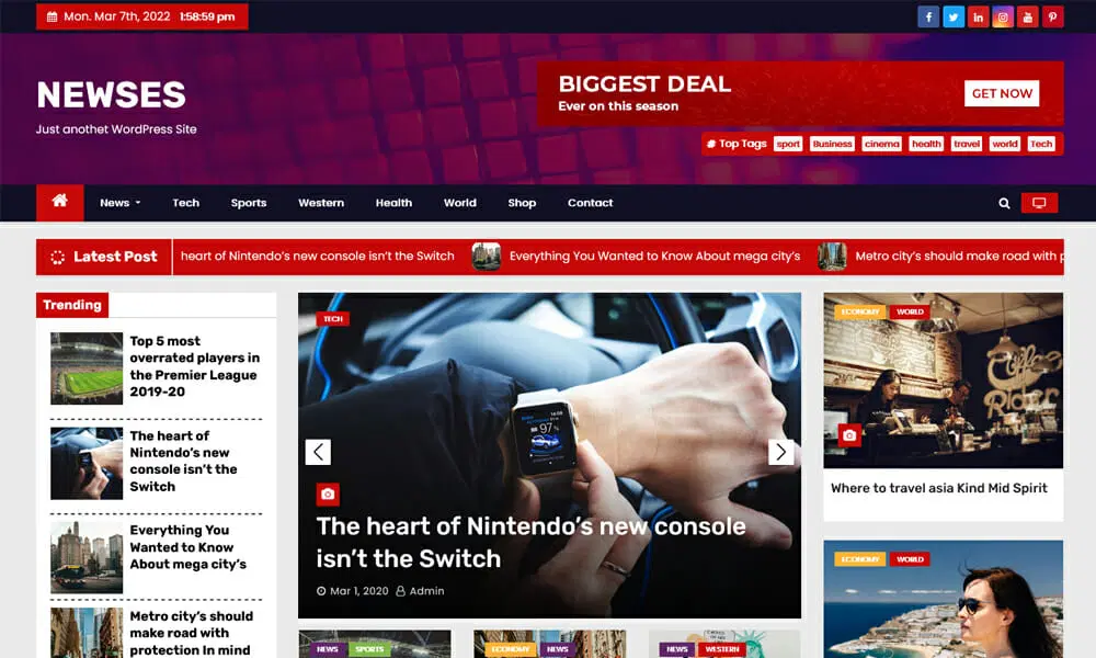 Newses – قالب وردپرس Responsive News And Magazine