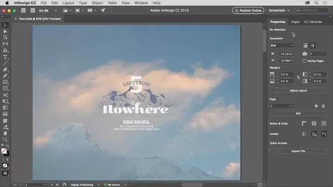 نرم افزار طراحی Adobe InDesign CC