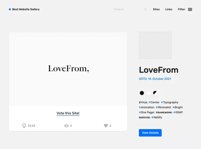 Best Website Gallery