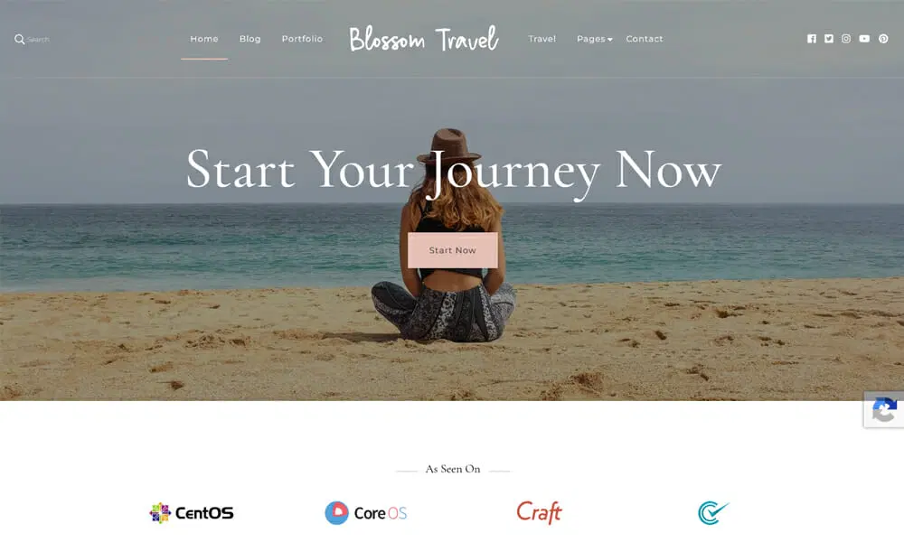 Blossom Travel قالب رایگان وبلاگ سفر وردپرس
