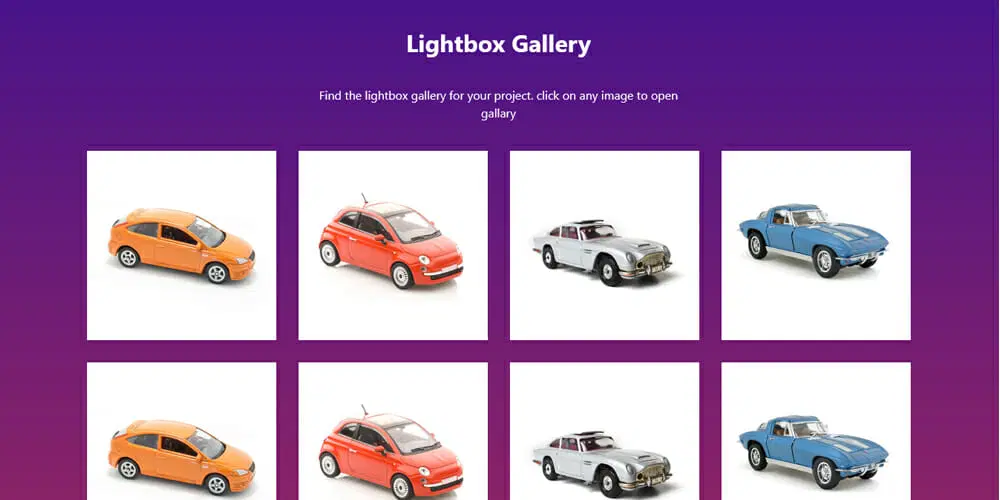Bootstrap 4 Lightbox Gallery
