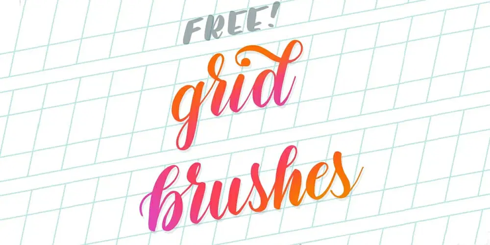 Calligraphy and Lettering Grid Brushes
