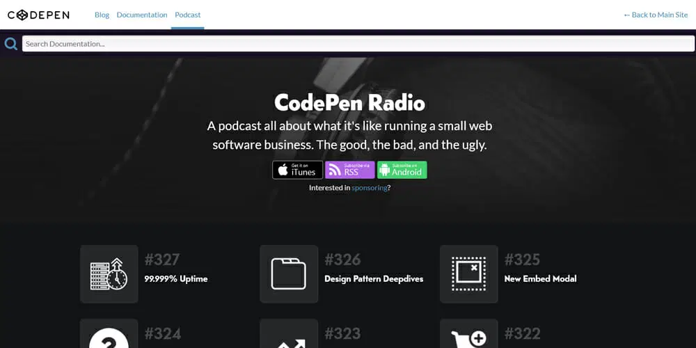 CodePen Radio