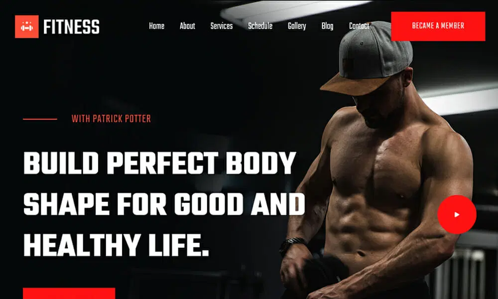 قالب وبسایت تناسب اندام FitnessClub