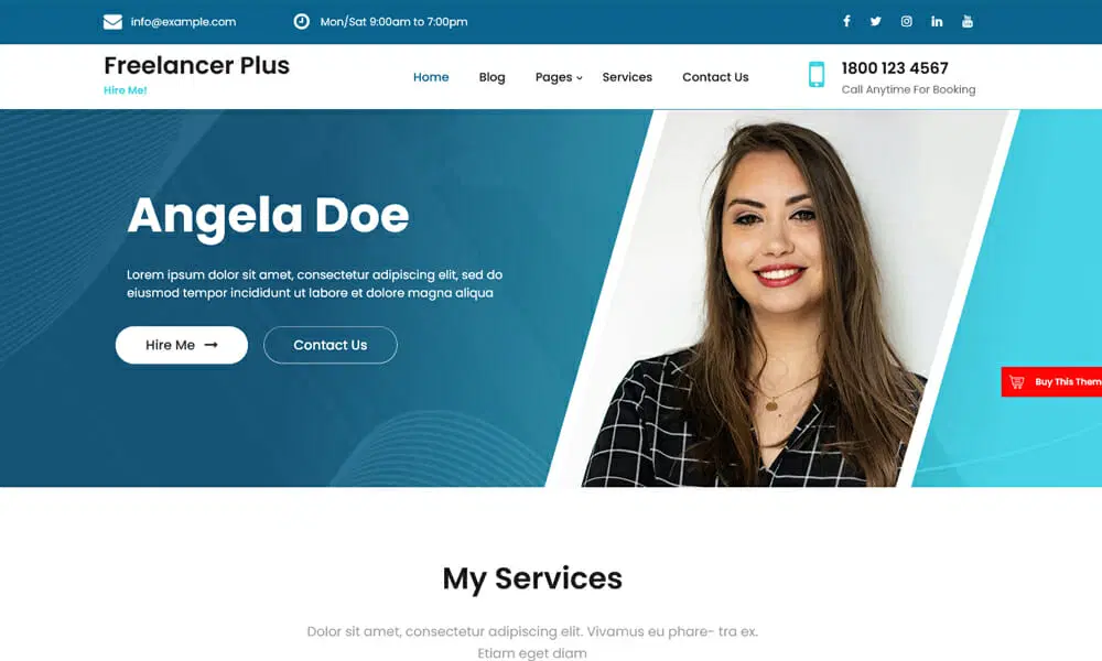 قالب وردپرس Freelancer Plus