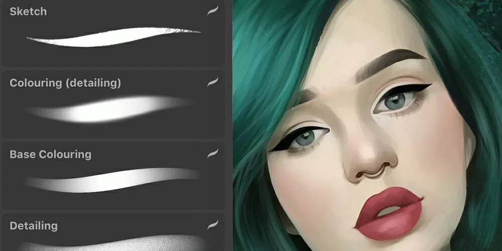 Portrait Drawing Brushes
