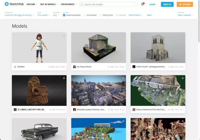 سایت Sketchfab