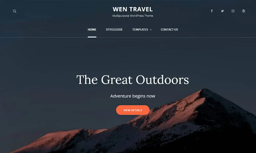 WEN Travel – قالب وردپرس مسافرتی پاسخگو رایگان