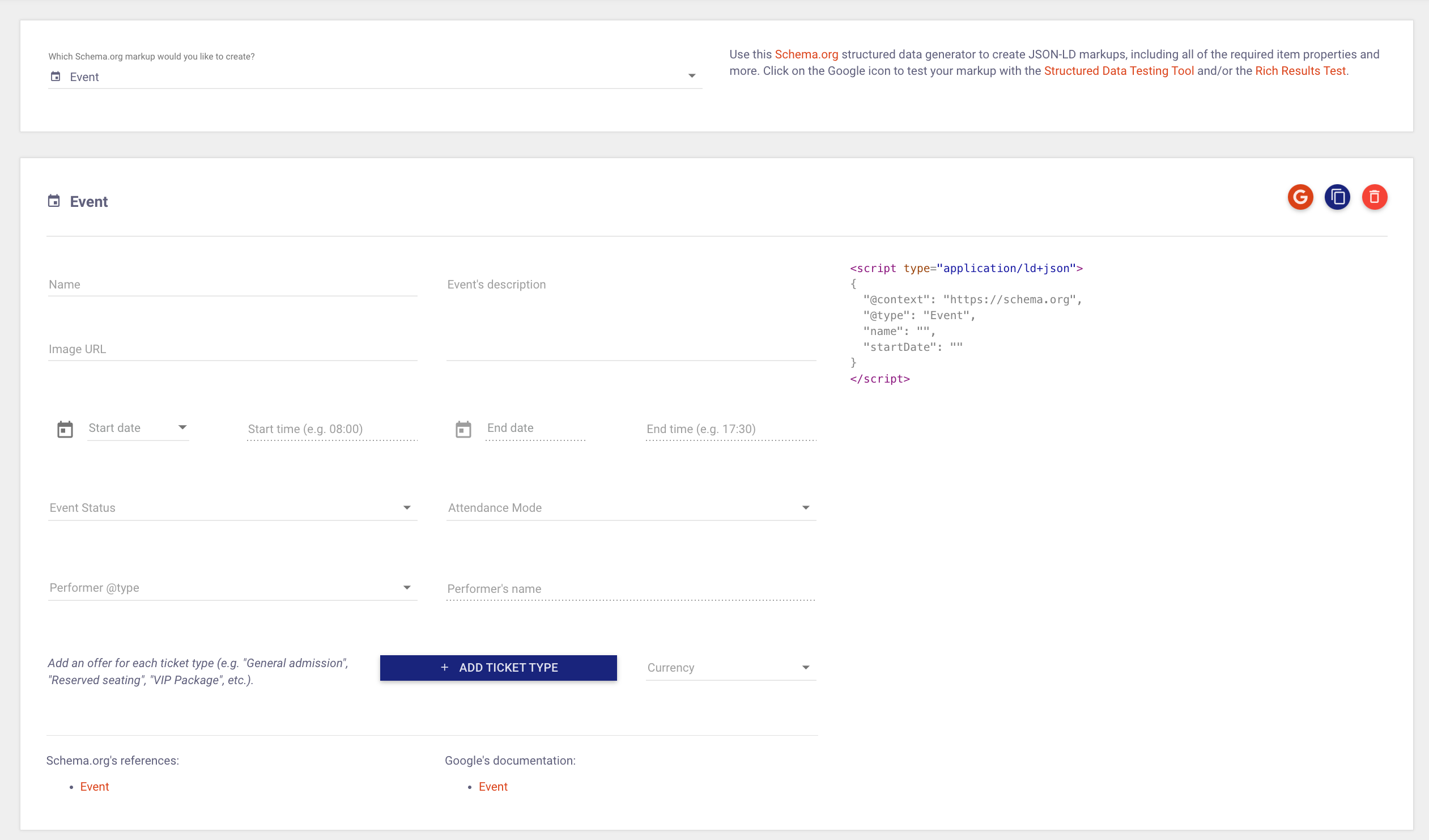 Markle’s Schema Markup Generator