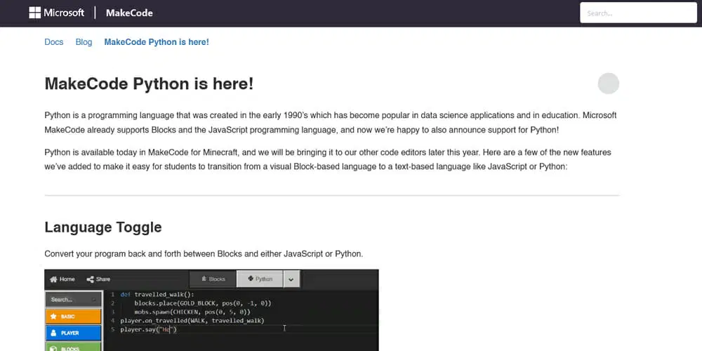 MakeCode Python