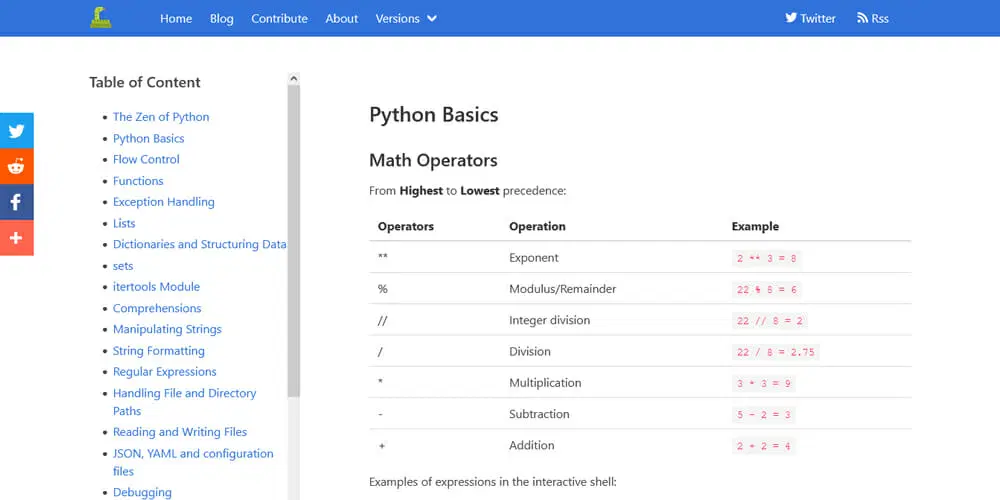 Python Cheatsheet