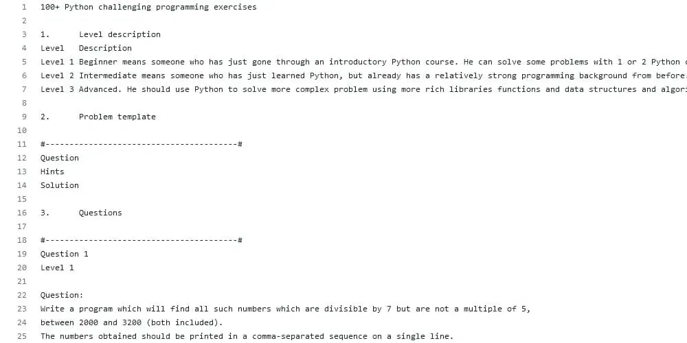Python Programming Exercises