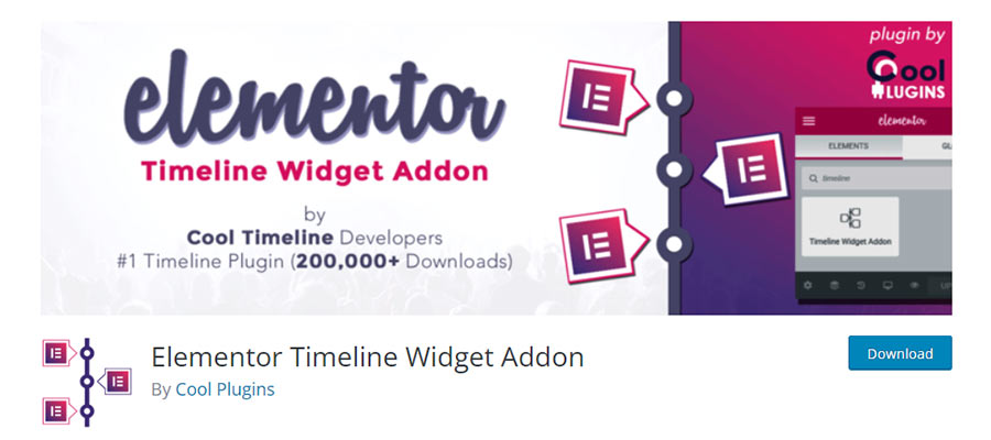 Elementor Timeline Widget Addon