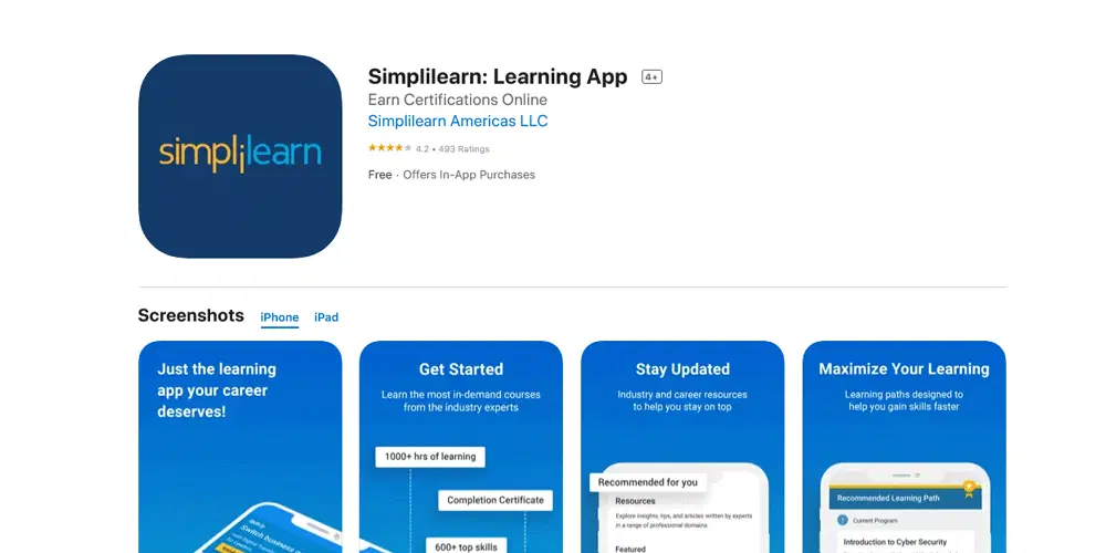 اپلیکیشن Simplilearn