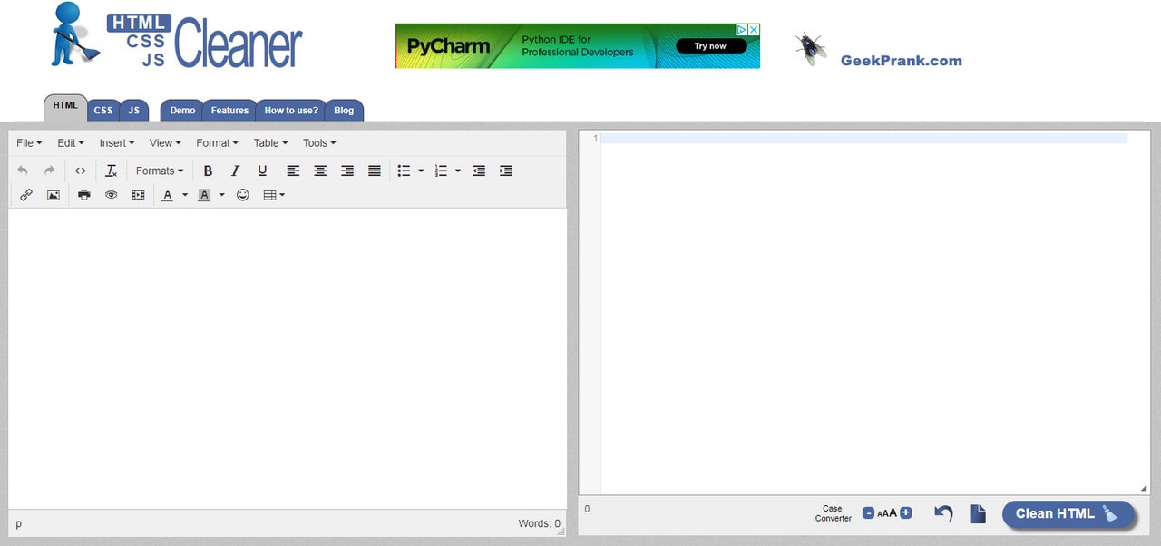 HTML Cleaner
