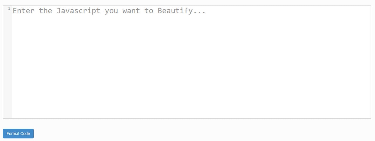 JavaScript Beautifier
