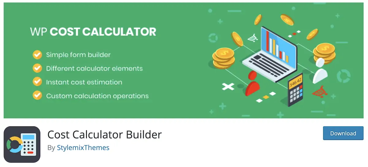 افزونه Cost Calculator Builder