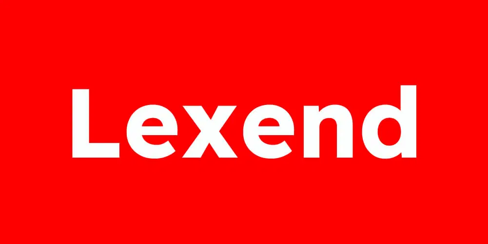 فونت انگلیسی Lexend