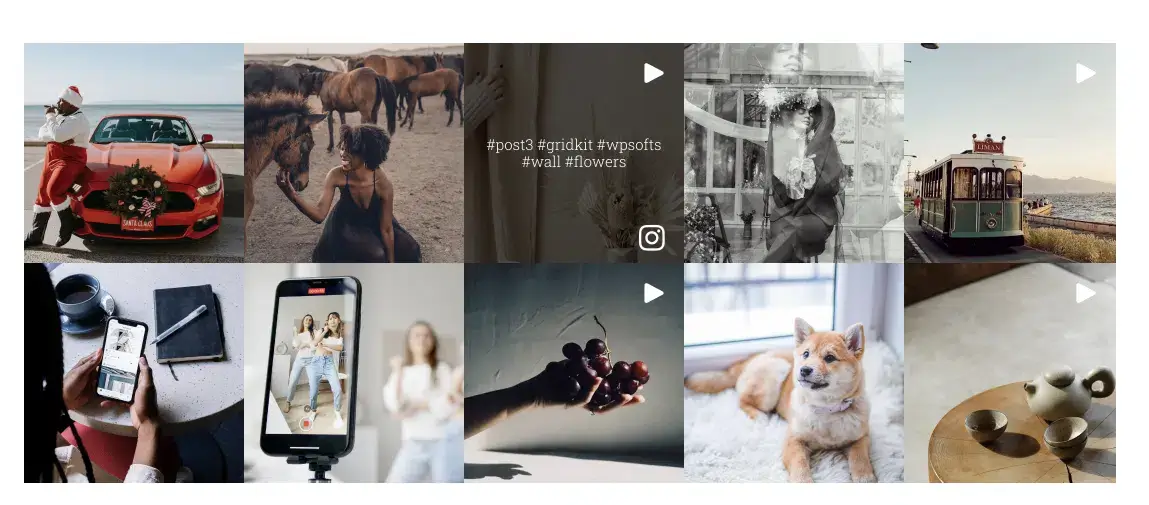 پلاگین اینستا Grid KIT Portfolio