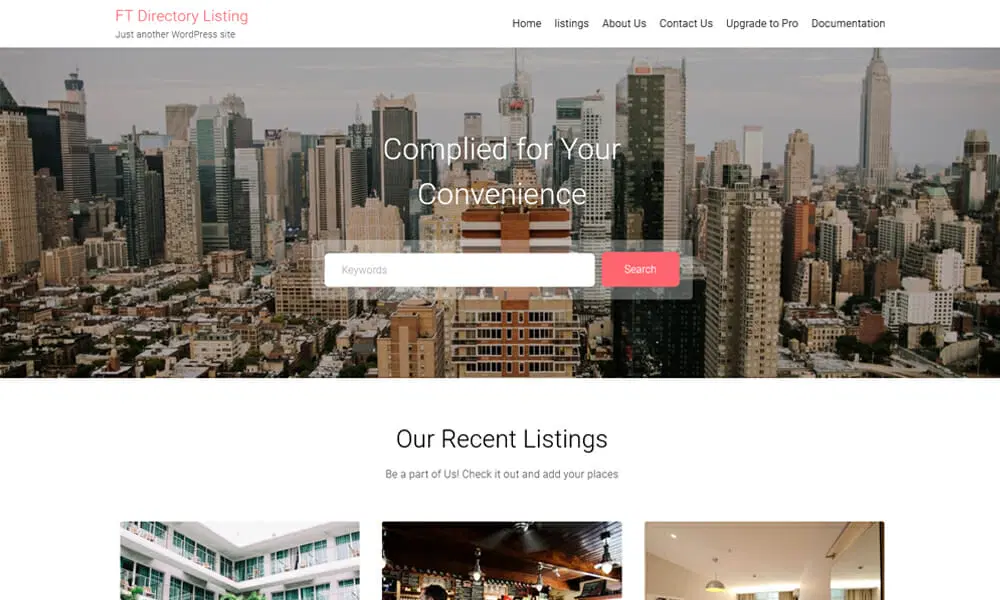 قالب وردپرس FT Directory Listing
