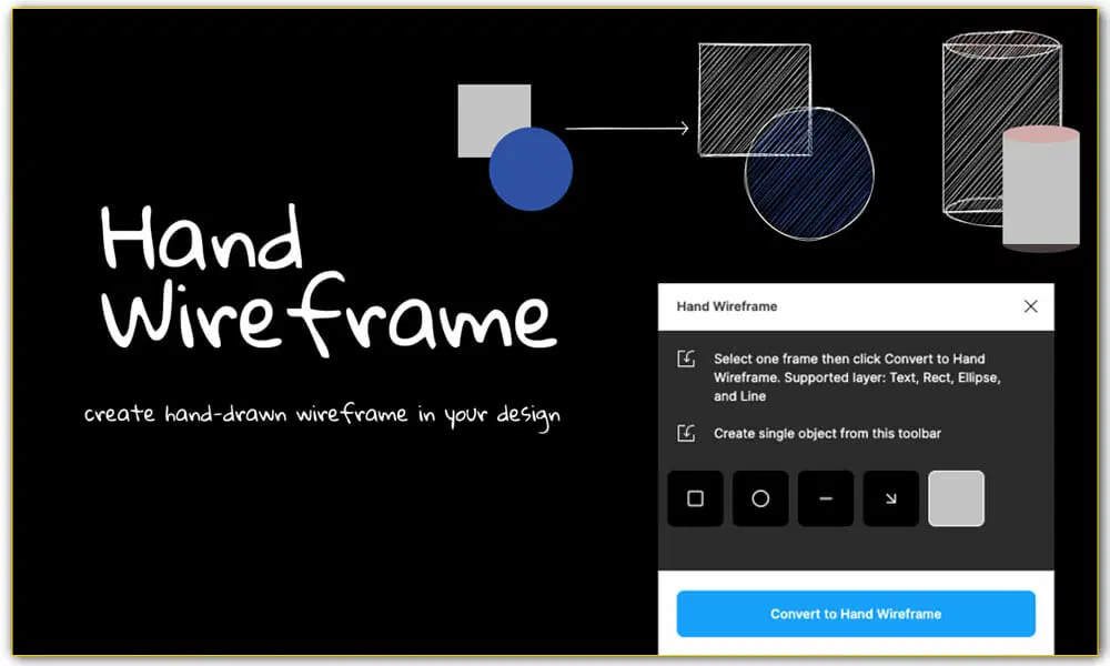 پلاگین فیگما Hand Wireframe