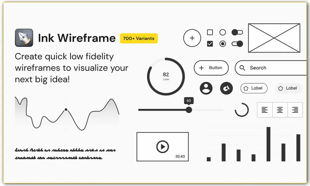 پلاگین فیگما Ink Wireframe
