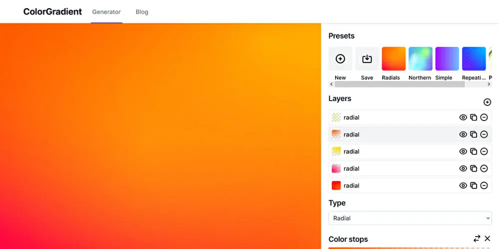 سایت گرادیانت Colorgradient