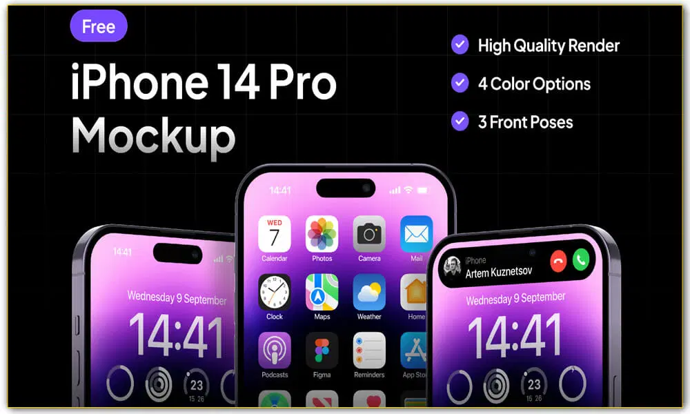 مدل های رایگان iPhone 14 Pro