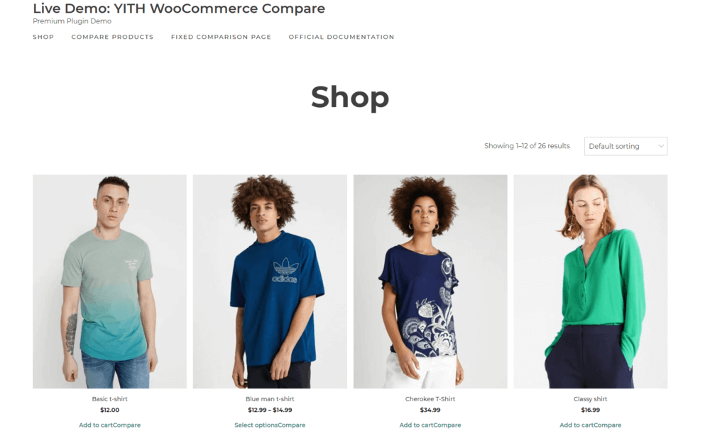 افزونه YITH WooCommerce Compare